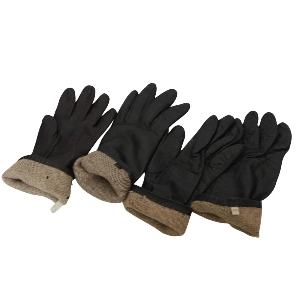 Vintage Womens Leather Gloves Lot 8 Pairs Bloomingdales Amedeo Perrone Black Tan